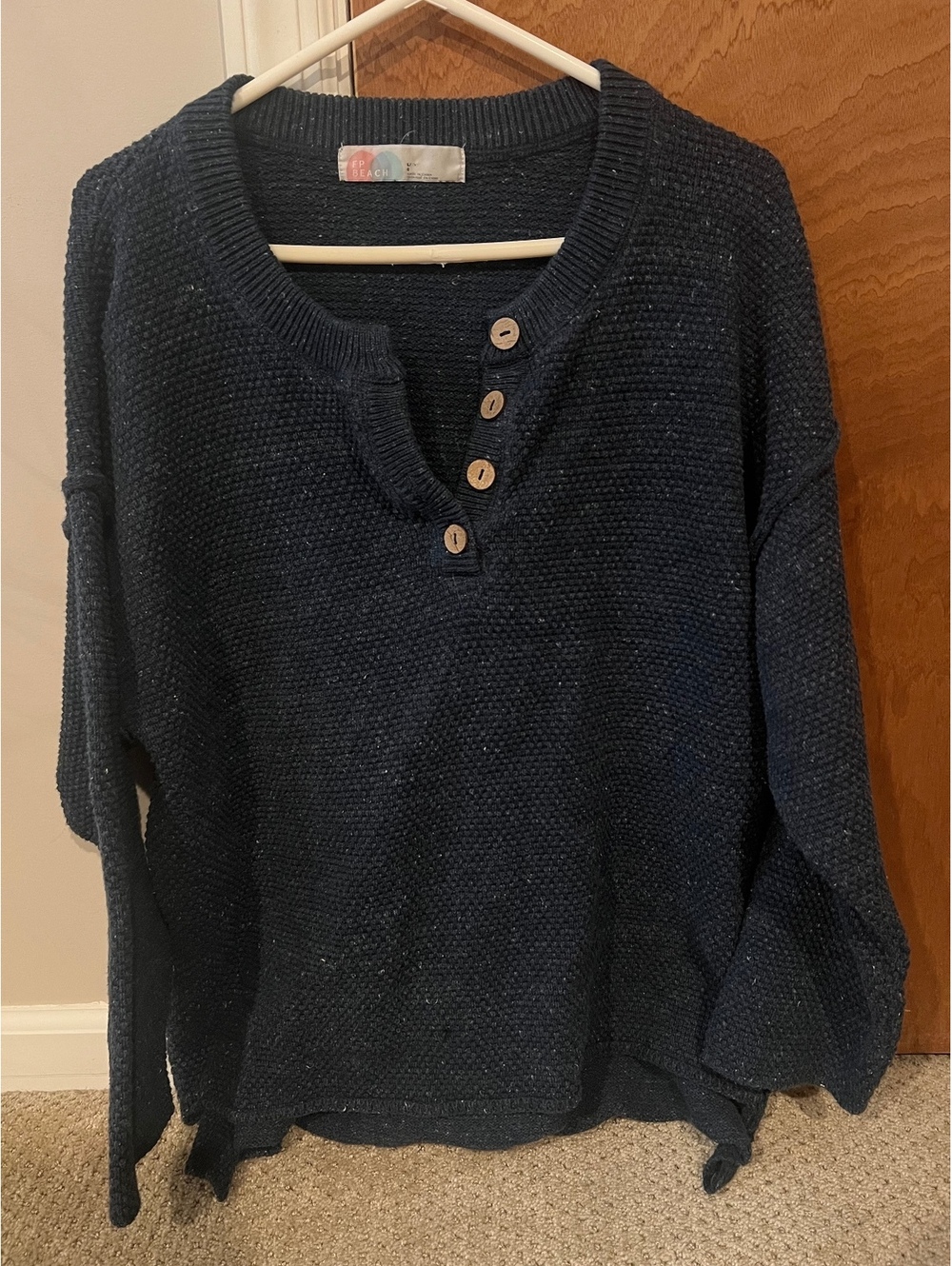 Free People Beach Waffle Knit Sweater